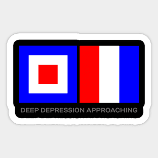 Deep Depression Approaching Sticker